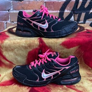 NIKE-women’s ‘Black Rose Gold’ AIR MAX TORCH 4 lace-up running sneaker/shoes